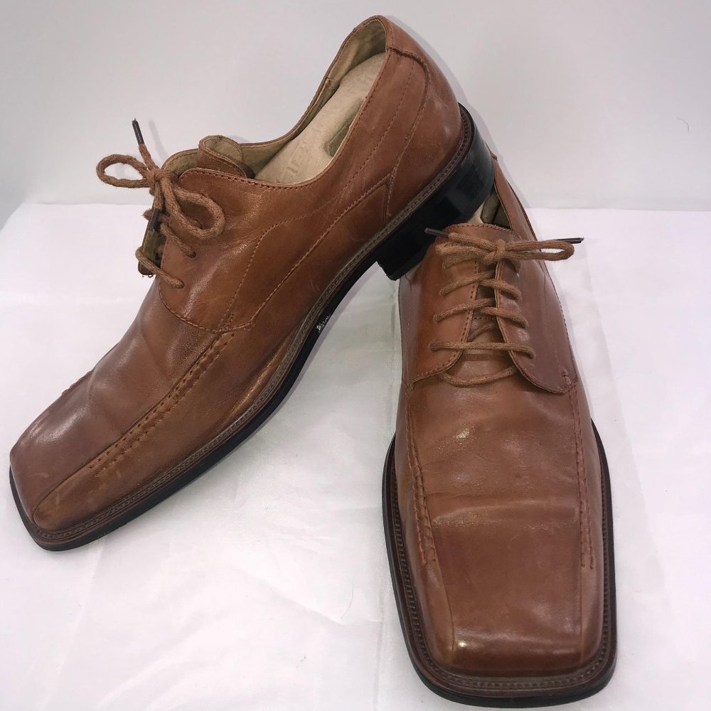 STACY ADAMS BROWN LEATHER DRESS‎ SHOES